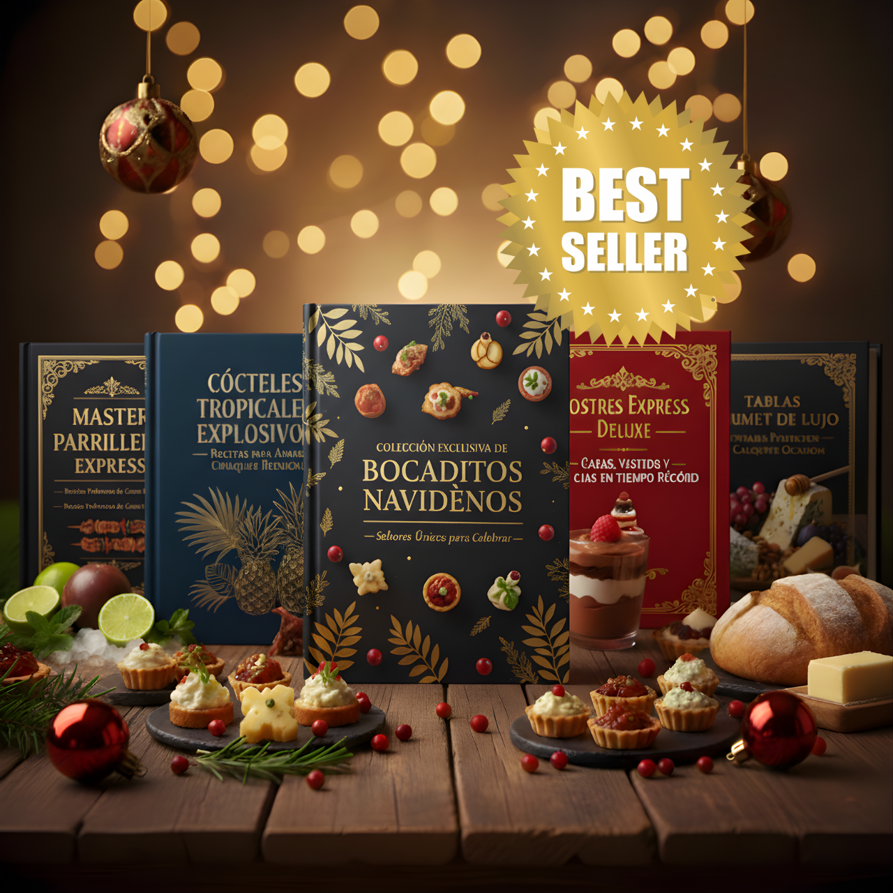 🎄Megapack Navidad: 5 Libros en 1 (Cenas y Postres)🎅✨