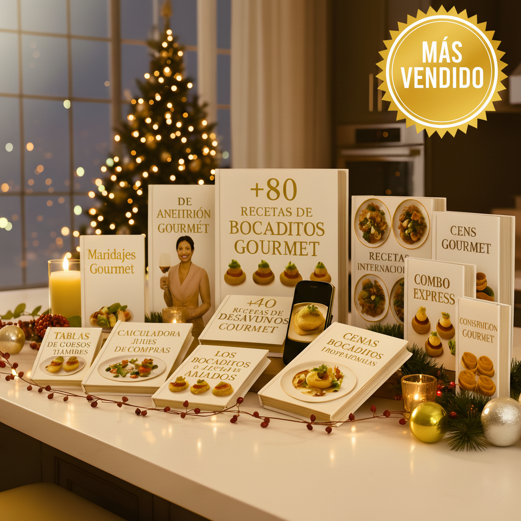 🥇 Mega Combo Bocaditos Gourmet  +190 Recetas